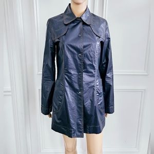 Moto Blue Coated Lightweight Jacket - Size 6